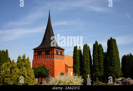 Alte Kirche, Vejby Kirke, der Insel Bornholm Stockfoto