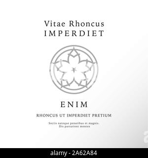 Vektor-Logo-Design-Vorlagen und Embleme im trendigen linearen Stil Stock Vektor