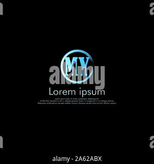 M Y MEINE Vektor erste abstrakte logo Konzept Stock Vektor