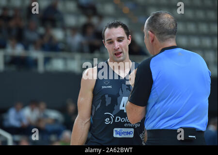 Trento, Italien. 23 Okt, 2019. craft Aaron (Dolomiti energia Trient) während Dolomiti Energia Trient vs Asseco Arka Gdynia, Basketball EuroCup Meisterschaft in Trento, Italien, 23. Oktober 2019 - LPS/Giancarlo Dalla Riva Credit: Giancarlo Dalla Riva/LPS/ZUMA Draht/Alamy leben Nachrichten Stockfoto