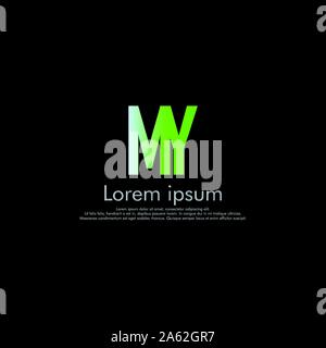 M Y MEINE Vektor erste abstrakte logo Konzept Stock Vektor