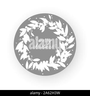 Frohe Weihnachten. Winter Holiday Gruß c Stock Vektor