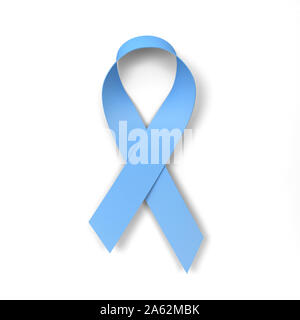 Awareness Ribbon. 3d-Abbildung auf weißem Hintergrund Stockfoto