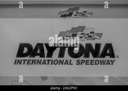 Datytona, Florida. Juli 18, 2019. Daytona International Speedway anmelden Stockfoto