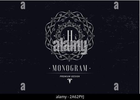 Monogramm Buchstabe R. Luxus-Logo Stock Vektor