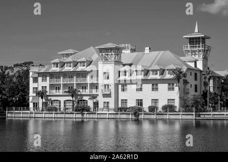 Orlando, Florida. Januar 15, 2019. Die böhmischen Celebration. Thront Lakeside in der charmanten Stadt Feier in Kissimmee Bereich Stockfoto