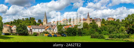 Stadtbild von Warburg, Hessen, Deutschland Stockfoto