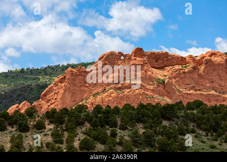Küsse Kamele im Garden of the Gods Park, Colorado Springs, Colorado, USA Stockfoto