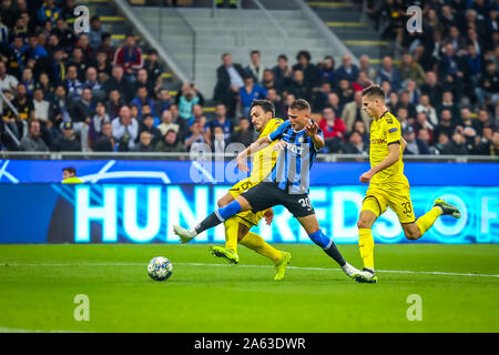 Mailand, Italien. 23 Okt, 2019. 30 sebastiano Esposito (FC Internazionale) während der Champions League Spiel zwischen Inter v Borussia Dortmund in Mailand San Siro - 23 10 2019 während Fussball Champions League Männer Meisterschaft in Mailand, Italien, 23. Oktober 2019 - LPS/Fabrizio Carabelli Credit: Fabrizio Carabelli/LPS/ZUMA Draht/Alamy leben Nachrichten Stockfoto