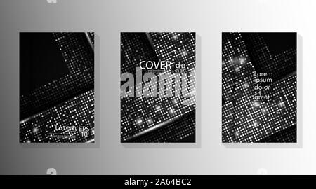 Set eleganten Hintergrund Designs für Designs, Listen, Seiten, Banner, Ideen, Cover, Booklets, Drucksachen, Broschüren, Bücher, etc. Stock Vektor