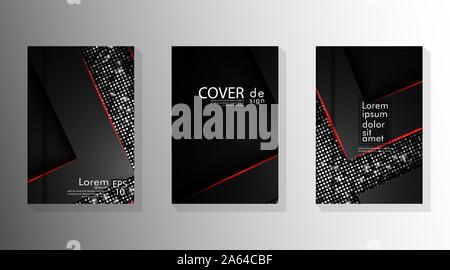 Set eleganten Hintergrund Designs für Designs, Listen, Seiten, Banner, Ideen, Cover, Booklets, Drucksachen, Broschüren, Bücher, etc. Stock Vektor