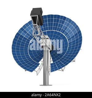 Parabolantenne Sonnenkollektor isoliert Stockfoto