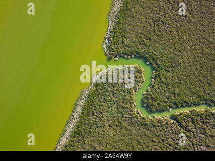 Mündung des Rio Tinto. Huelva Provinz, Andalusien, Spanien, Europa Stockfoto