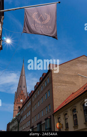 Saint Peter's Kirche (Schwedisch: Sankt Petri Kyrka) ist ein Backstein gotische Kirche in Malmö, Schweden Stockfoto