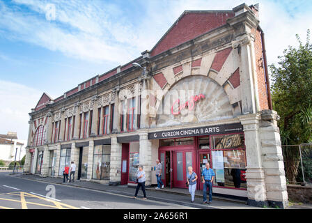 Das Curzon Kino in der Küstenstadt Clevedon in North Somerset, VEREINIGTES KÖNIGREICH Stockfoto