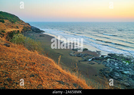 Velas Strand, Ratnagiri, Maharashtra, Indien Stockfoto