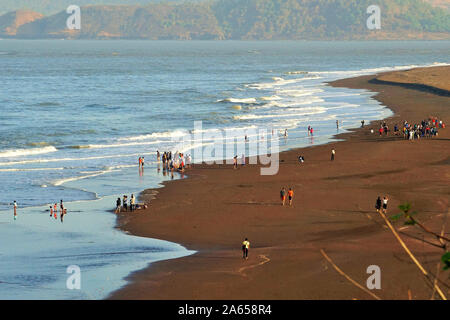 Velas Strand, Ratnagiri, Maharashtra, Indien Stockfoto