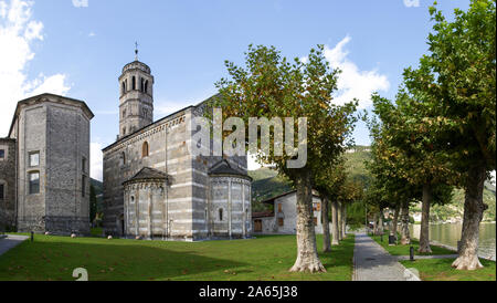 Gravedona, Italien, 16. September 2017: Kirche Santa Maria del Tiglio Stockfoto