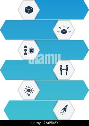 Blockchain Infografiken vektor design. Timeline Konzept gehören Block, Verteilung, Nachweis der Beteiligung Symbole. Kann für den Bericht verwendet, Präsentation. Stock Vektor