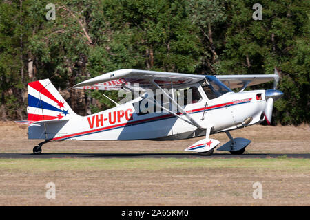 American Champion super Decathlon 8KCAB single engine Spornrad Light aircraft VH-UPG. Stockfoto