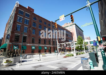 Old Spaghetti Factory in der Mckee - Erwin Gebäude Meridian st Großhandel Bezirk Georgia Street Downtown Indianapolis Indiana USA Stockfoto