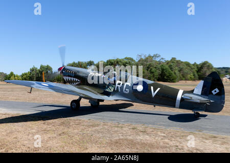 Supermarine Spitfire MK VIII VH-HET in der Royal Australian Air Force (RAAF) Markierungen durch die ihlienworth Aviation Mu betrieben Stockfoto