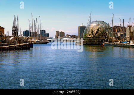 Die Kugel im Hafen von Genua in Ligurien Italien Stockfoto