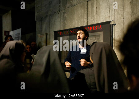 Italien Lonmbardy Mailand: Holocaust Memorial. Plattform 21 der Hauptbahnhof Stockfoto