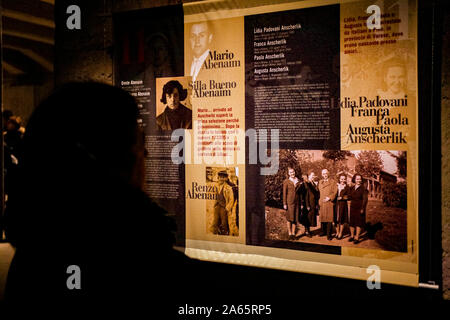 Italien Lonmbardy Mailand: Holocaust Memorial. Plattform 21 der Hauptbahnhof Stockfoto