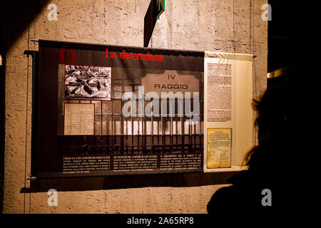 Italien Lonmbardy Mailand: Holocaust Memorial. Plattform 21 der Hauptbahnhof Stockfoto