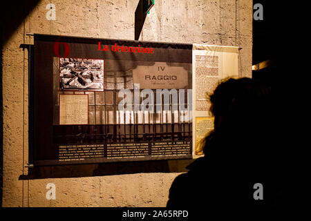 Italien Lonmbardy Mailand: Holocaust Memorial. Plattform 21 der Hauptbahnhof Stockfoto