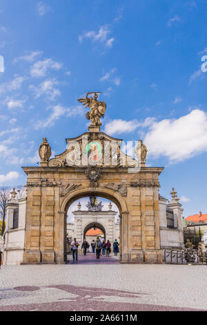 Der Eingang zum Kloster Jasna Gora in Czestochowa Polen Stockfoto