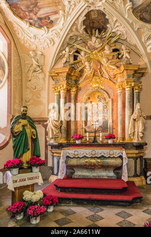 Die intyerior Kloster Jasna Gora in Czestochowa Polen Stockfoto