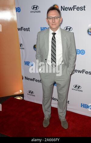 New York, NY, USA. 23 Okt, 2019. Michael Emerson in der Ankunftshalle für durch das Screening bei NewFest 2019 Opening Night, SVA Theater, New York, NY 23. Oktober 2019 ZU VERKAUFEN. Credit: Kristin Callahan/Everett Collection/Alamy leben Nachrichten Stockfoto