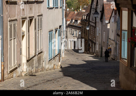 Hill Road in Argenton-sur-Creuse, Indre, Frankreich Stockfoto