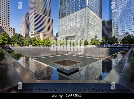 Nationale September 11 Memorial in New York Stockfoto