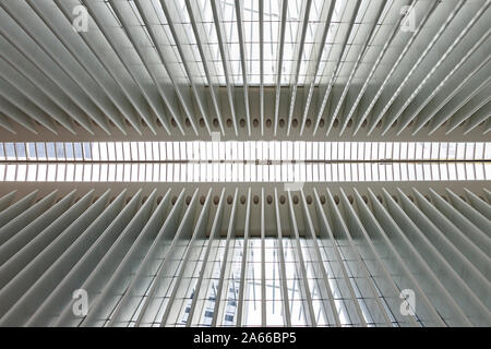Die Oculus, New York City Transport Hub am World Trade Center Site, Ground Zero. Stockfoto