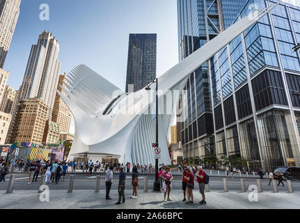 Die Oculus, New York City Transport Hub am World Trade Center Site, Ground Zero. Stockfoto