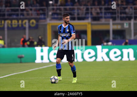 Millano, Italien. 23.Oktober 2019. Uefa Champions League Gruppe F. FC Internazionale vs Borussia Dortmund. Roberto Gagliardini des FC Internazionale. Stockfoto