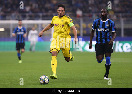 Millano, Italien. 23.Oktober 2019. Uefa Champions League Gruppe F. FC Internazionale vs Borussia Dortmund. Mats Hummels Borussia Dortmund. Stockfoto