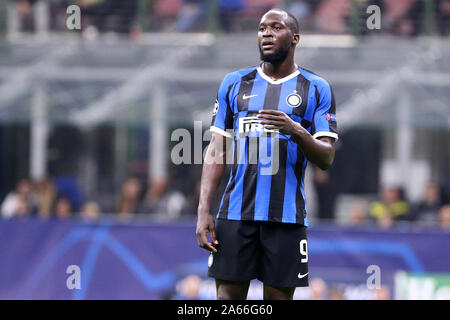 Millano, Italien. 23.Oktober 2019. Uefa Champions League Gruppe F. FC Internazionale vs Borussia Dortmund. Romelu Lukaku des FC Internazionale. Stockfoto