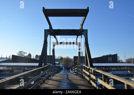 Wikingerschiffmuseum Brücke, Roskilde Stockfoto