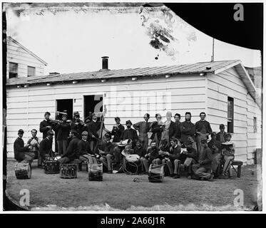 Washington, D.C. Drum Corps des 10 Veteran Reserve Korps am Freizeitaktivitäten Abstract: Ausgewählte Bürgerkrieg Fotografien, 1861-1865 Stockfoto
