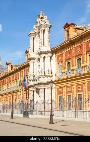 San Telmo Palast Sevilla barocken Palast jetzt eine Regierung Gebäude Palacio de San Telmo Sevilla Sevilla Spanien Sevilla Andalusien Spanien EU Europa Stockfoto