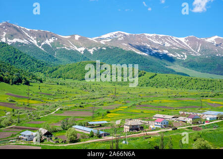 Fioletovo Dorf und die aghstev River Valley, Lori Provinz, Armenien Stockfoto