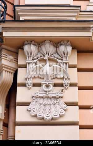 Art Nouveau Architektur (Jugendstil Architektur). Ein Unesco Weltkulturerbe. Riga, Lettland Stockfoto