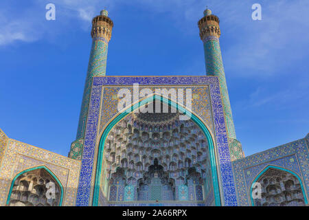 Shah Moschee, Naghsh-e Jahan Square, Isfahan, Provinz Isfahan, Iran Stockfoto