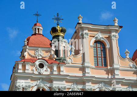 Kirche des hl. Kasimir in der Altstadt, die zum UNESCO-Weltkulturerbe gehört. Vilnius, Litauen Stockfoto