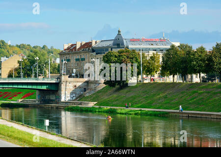 Neris. Vilnius, Litauen Stockfoto