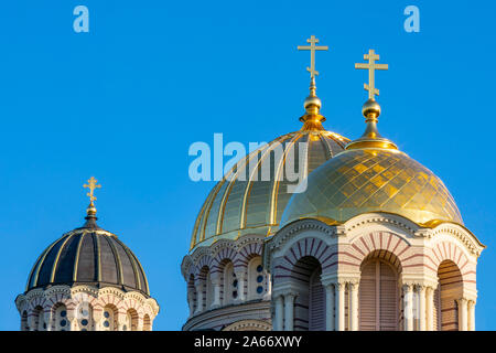 Orthodoxe Kathedrale, Riga, Lettland Stockfoto
